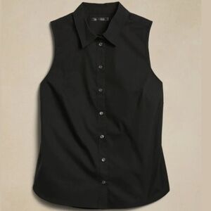 Banana Republic Sleeveless Blouse Black
